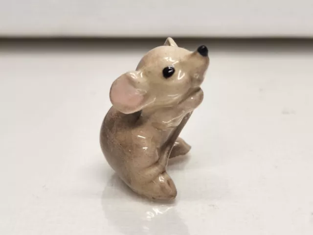 Hagen Renaker Miniature Mini Ceramic Gray Mr Mouse New Animal Figure Figurine