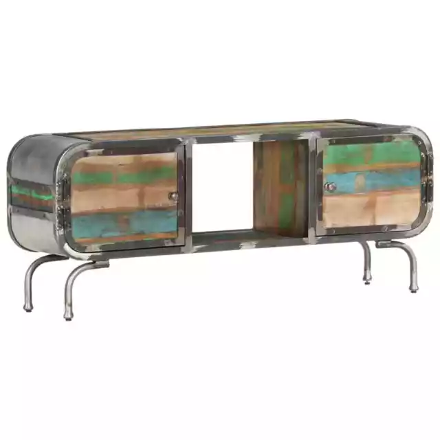 TV Cabinet Multicolor 43.3"x11.8"x16.5" Solid Wood Reclaimed vidaXL