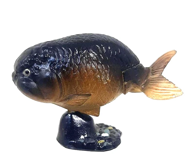 Kaiyodo Furuta Choco Egg Japanese Animal Figure No 019 Ranchu Black Goldfish