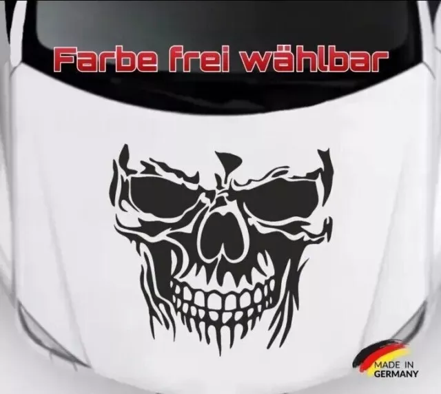 TOTENKOPF MOTORHAUBE AUTO Aufkleber Skull Sticker Schädel Dekor Styling  Tuning EUR 18,99 - PicClick DE