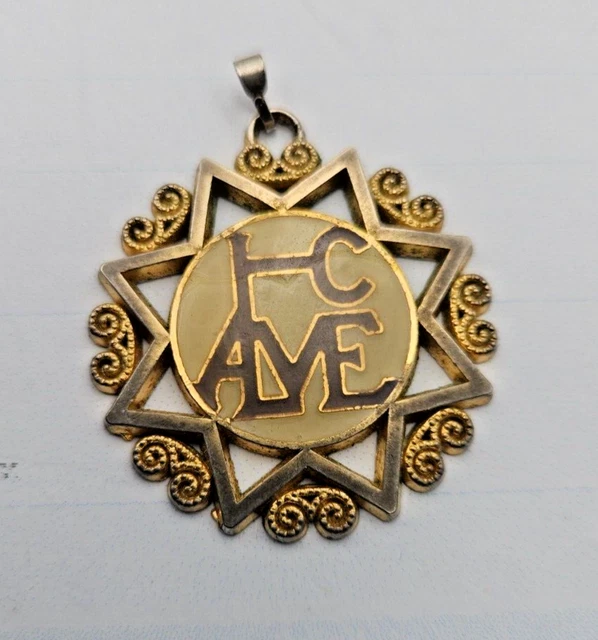 Pendentif Médaille Christ Vintage Argenté - Collier Ancien Patiné, Unisexe