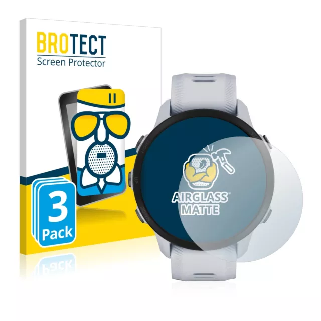 3x Anti Reflet Protection Ecran Verre pour Garmin Forerunner 955 Solar / 955