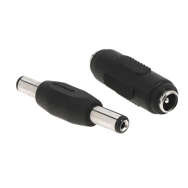 DC 5.5*2.1mm Double Male To Male  Jack Female To Female Socket Plug ConnectKE