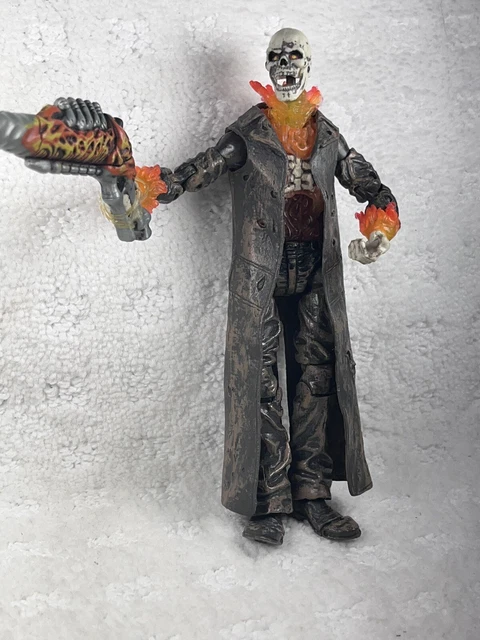 2006 Hasbro Marvel Ghost Rider Caretaker 6” Figure With Gun - No Hat or Flames 2006 Hasbro Marvel Ghost Rider Caretaker 6” Figure With Gun - No Hat or Flames