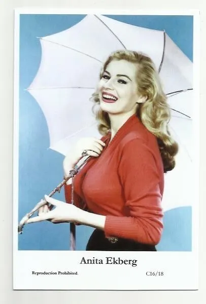 (Bx30) Anita Ekberg Swiftsure Photo Postcard (C16/18) Filmstar Pin Up Glamor