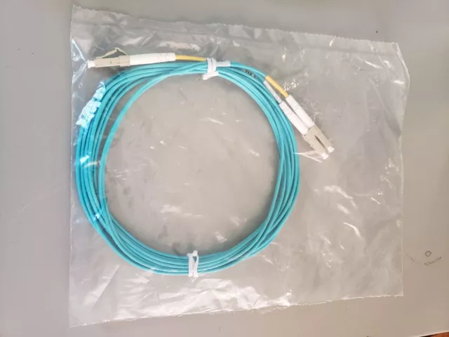 3.5 m LC to LC Fiber Optic Patch Cable 10G Multimode OM3 Duplex Corning Plus