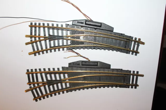 Fleischmann H0 2x 6046L Modellgleis elektr. Bogenweiche links - 2