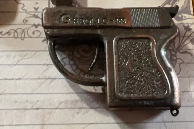 Vintage HEOLLO-888 Gun Shaped Lighter