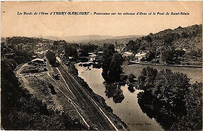 CPA Les Bords de l'Orne a Thury-Harcourt - Panorama sur les coteaux. (435213)