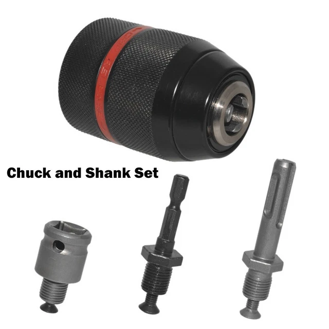 Metal Heavy Duty 1/2-20UNF 13mm Drill-Chuck Hex Shank/SDS/Socket Square Adaptor