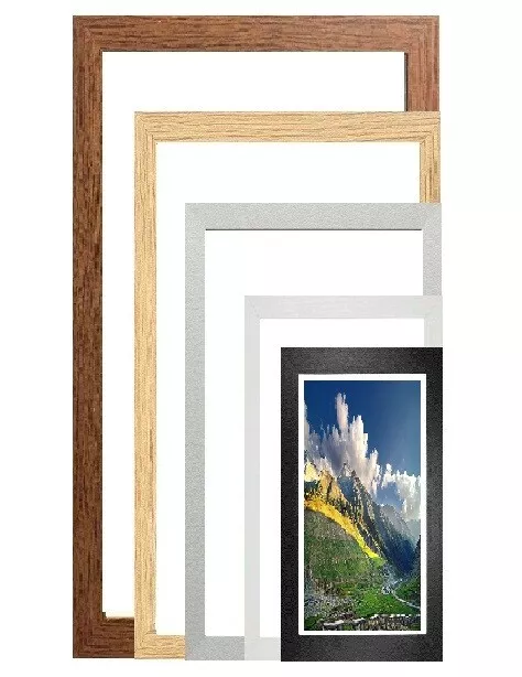 98x33 cm ( 38.58 x 13 ) inch Poster Frames Wood Effect Panoramic Frames