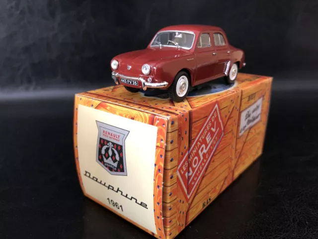 RENAULT DAUPHINE - NOREV Les voitures Françaises - FASCICULE ET BOITE - 1/43 EME