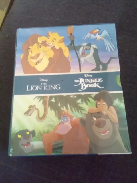 The Lion King & Jungle Book double feature hard back enclosed book se.