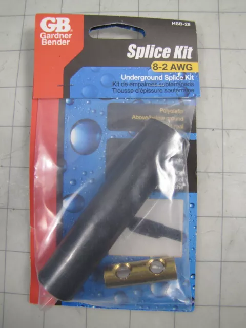 Gardner Bender HSB-28 Splice Kit 8-2 AWG NEW