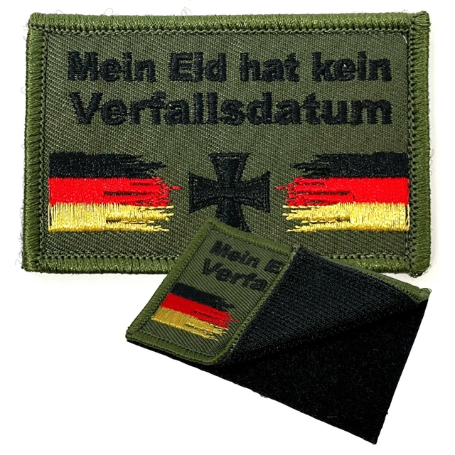 Fox Militär Aufnäher Klettpatch - Bestickter Moral Patch 9x9cm