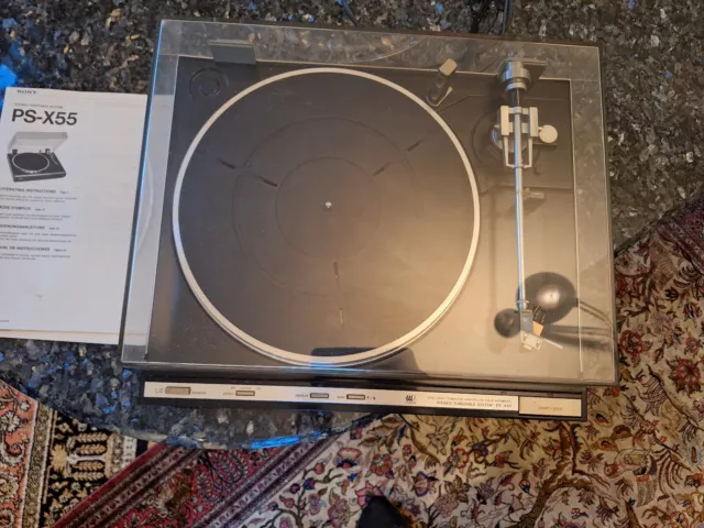 Sony PS-X55, Plattenspieler, High End, Turntable, Vollautomat, Direct Drive