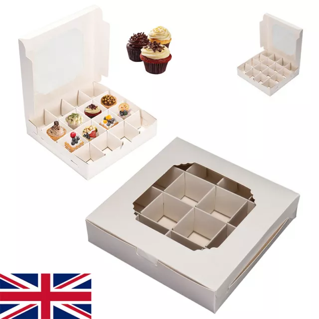 Empty Pick and Mix Sweet Boxes with Inserts White Window Display Gift Box UK