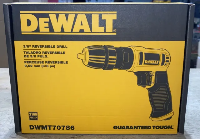 DeWALT DWMT70786 3/8-Inch 3.6-Cfm Pneumatic Keyless Reversible Air Drill