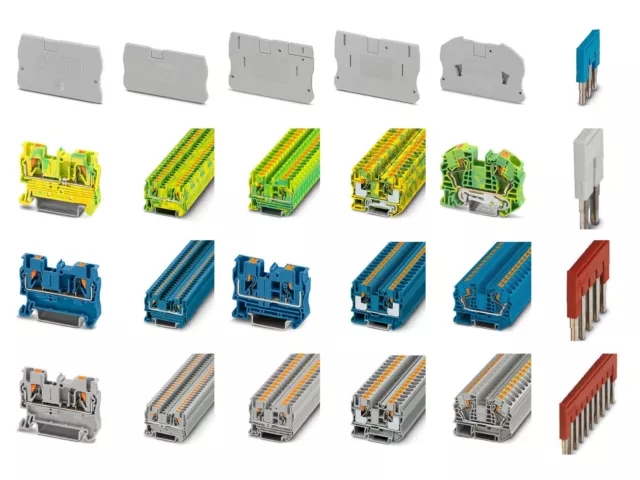 PHOENIX CONTACT Durchgangsklemmen PT 2,5  4  6  10  16 N / 1,5/S Reihenklemmen