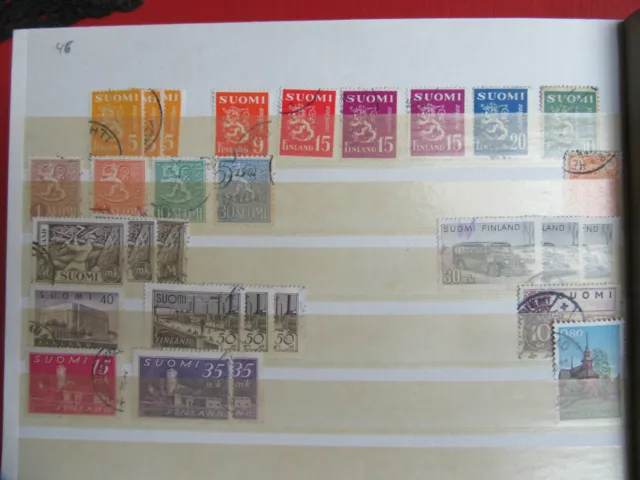 Briefmarken Suomi, Finnland, 28 Stück, Konvolut gestempelt