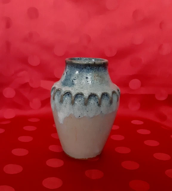 Ancien vase grés émaillé signé Auguste Delaherche. Epoque Art-Nouveau.