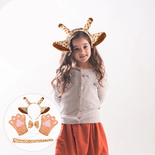 Giraffe Archetto Peluche Corto. Accessori costume compleanno orecchio bambino