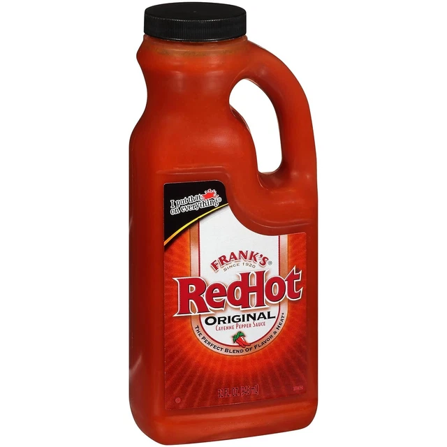 FRANK'S REDHOT ORIGINAL Cayenne Pepper Sauce (Keto Friendly), 32 fl oz