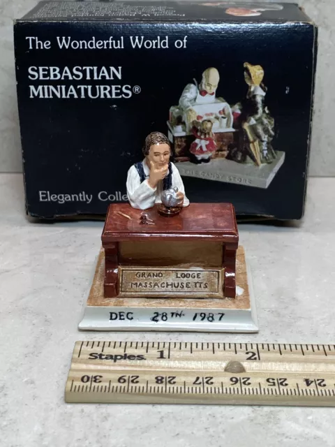 Sebastian Miniature PAUL REVERE SILVERSMITH Masonic Grand Lodge MA Signed Ltd Ed