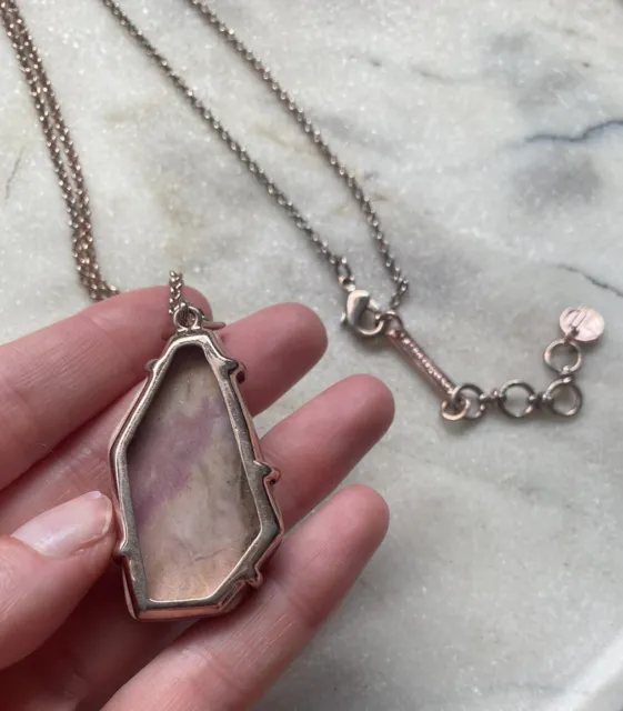 Samantha Wills - Romancing the Stone Pendant Necklace / Pink Stone / Rose Gold 2