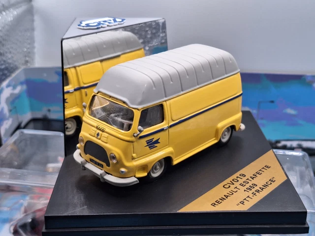Renault Estafette PTT Norev 1/43 - Jaune, Miniature Moulée Sous Pression