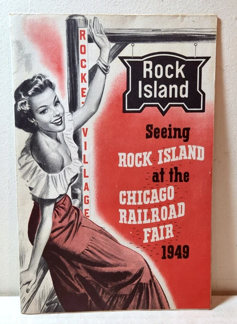 1949 Rock Island Railroad, Chicago Railroad Fair brochure, train
