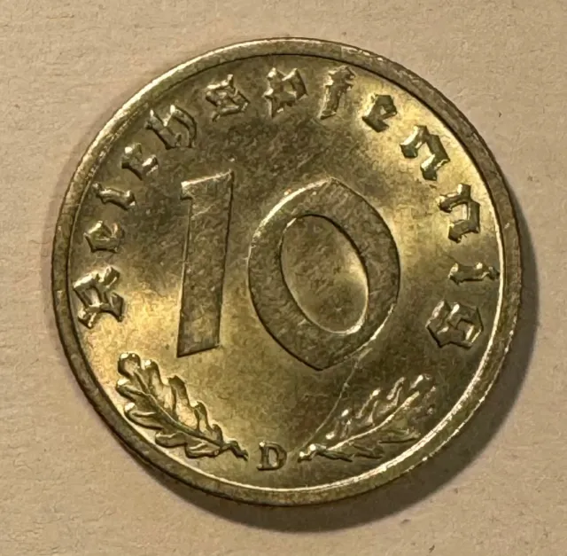 10 Pfennig 1938 D 3. Reich