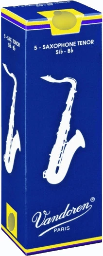 Anche de saxophone Ténor Sib/Bb Vandoren traditionnelle - boite de 5 anches