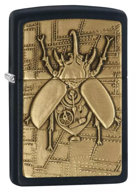 Zippo Windproof Steampunk Beetle Emblem Lighter, 29567, New In Box