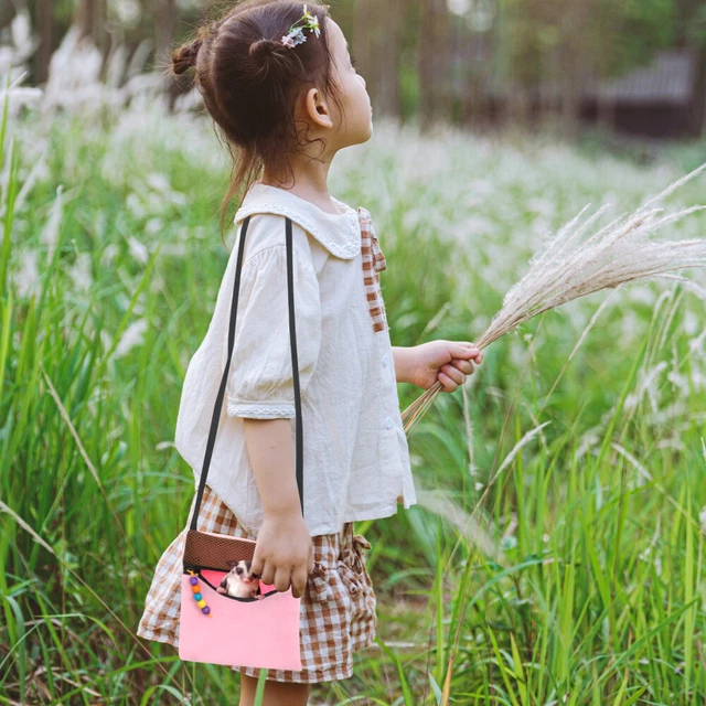 Borsa per trasporto piccoli animali domestici, portatile, da viaggio, criceti, traspirante, piccola