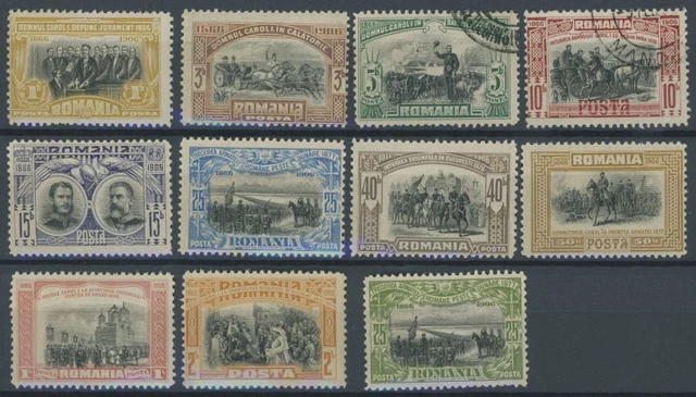 RUMÄNIEN 1906, Regentschaft, Mi. Nr. 189 und 190 gestempelt, sonst postfrischer
