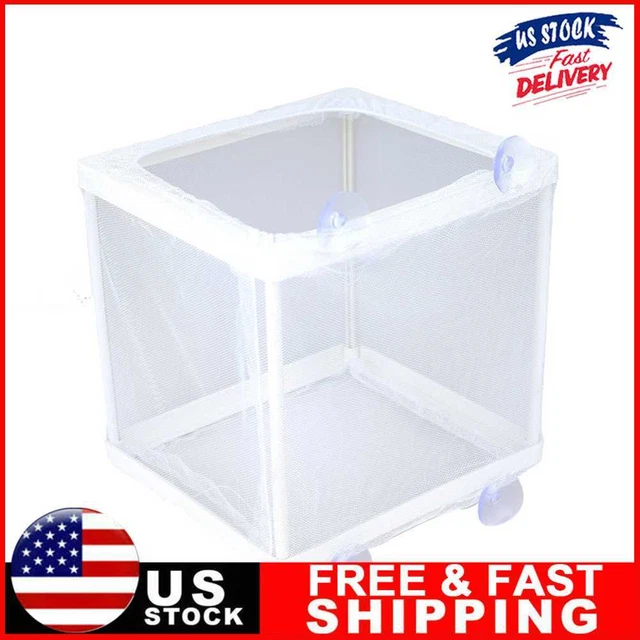 Aquarium Guppy Breeding Gauze Trap Box Tank Fish Baby Isolator Incubator Breeder