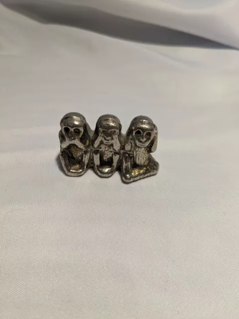 Very Small,3 Wise Monkeys Hear No Evil See No Evil Speak No Evil Monkey Ornament