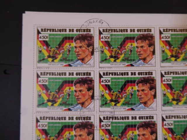 Guinea 1991, 200x Serie "Fußball WM", gest./CTO, Mi.Nr.1308/13, 4000€  f. **/MNH 3