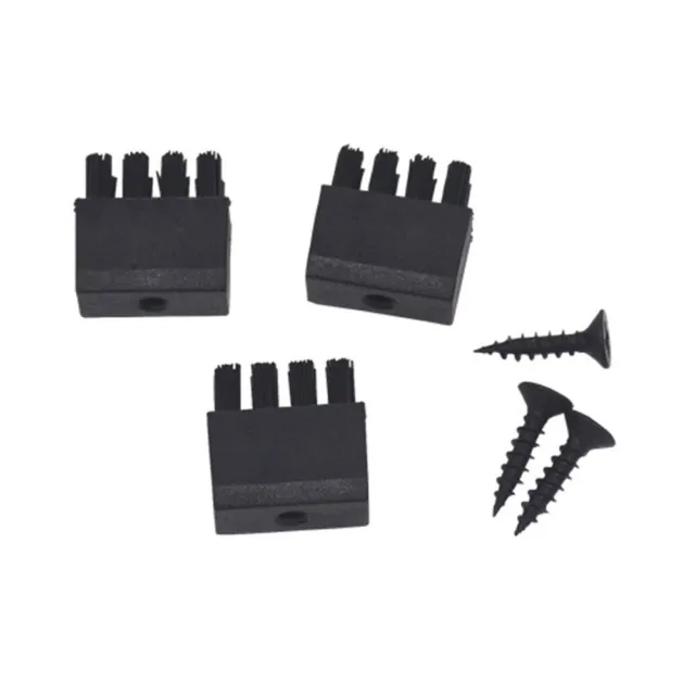Rest Bow Brush With Screws 3pcs Archery Bow Black Durable High Quality