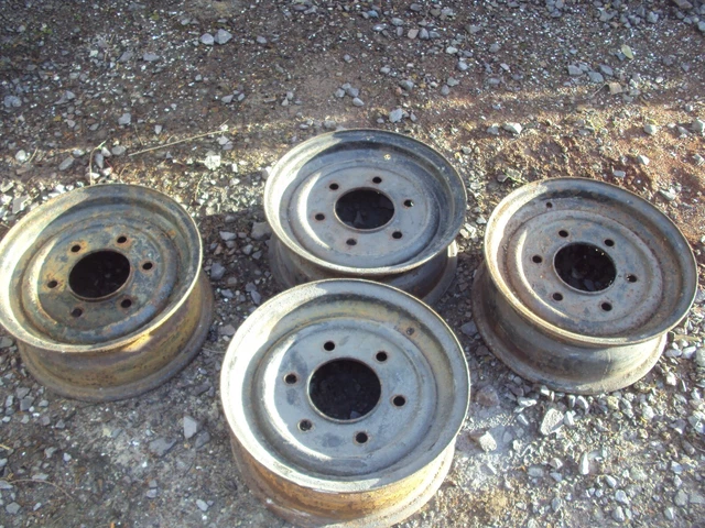 LAND ROVER 101 Forward Control Wheel Rims X 4 £300.00 - PicClick UK