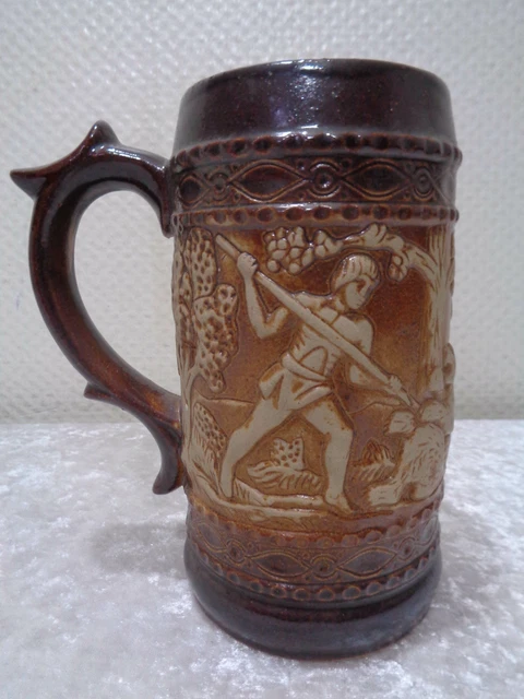 Cerámica Gres Porcelánico Jarra de Cerveza-Bärentöter-Vintage