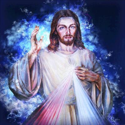 Diamond painting broderie diamant L'appel de Dieu 40x40 cm 