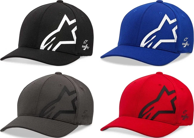 Alpinestars Corp Shift Sonic Tech Curve Bill Flex Back Men's Hat -  Mens Lid Cap