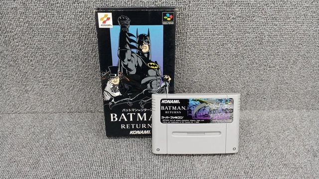 [BOXED] KONAMI BATMAN Returns Nintendo Super Famicom SFC Software from ...
