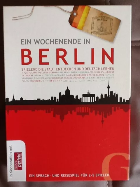 BERLIN Sprach- und Reisespiel Deutsch Perfekt Lernspiel spielend die Stadt entd.