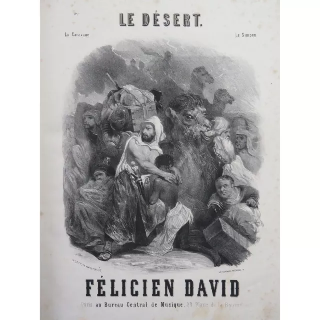 DAVID Félicien Le Désert Nanteuil Ode Symphonique Chant Piano 1845