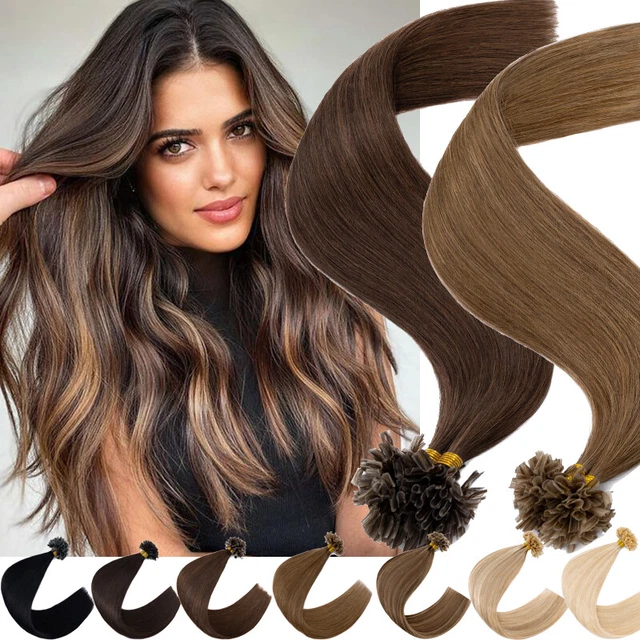 200 Stand Flat Keratin Tip Hair Pre Bonded Remy Human Hair Extensions Nail-U-Tip