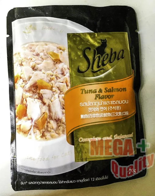 Sheba Tuna And Salmon Cat Food Complete And Balance 70g