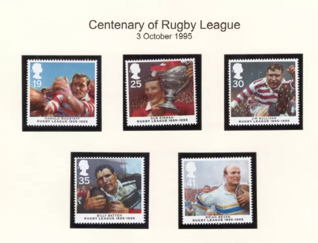 1995 Centenary of Rugby League. MNH